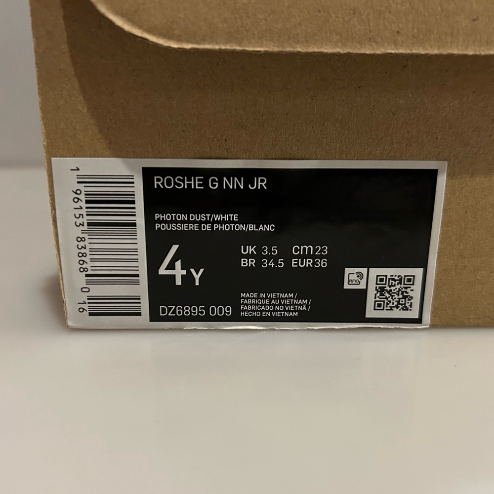 New Nike Junior Roshe G Next Nature Grey Golf Shoes - Size 4 / EU34.5 NIB - Picture 5 of 6